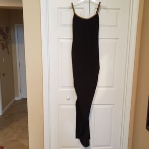 90s Nicole Bakti Black Long Evening Gown Size 4